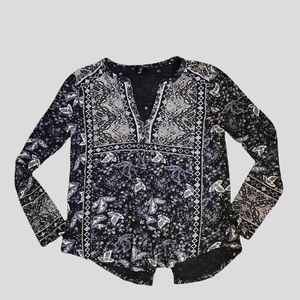 flowy floral long sleeve